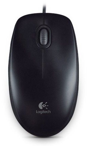 Logitech B100/Kancelárska/Optická/800 DPI/Drátová USB/Čierna