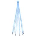 vidaXL Vianočný stromček s hrotom 310 modrými LED 300 cm