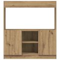 vidaXL Vysoká skrinka dub artisian 92x33x100 cm kompozitné drevo