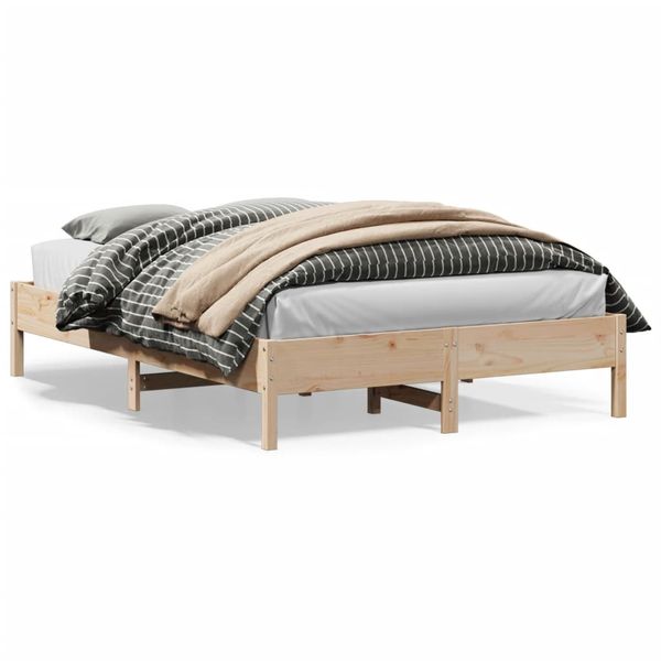 vidaXL Posteľ bez matracom 120x200 cm borovicový masív