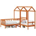 vidaXL Súprava dennej postele Vosková Hnedá 90 x 200 cm