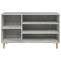 vidaXL Botník betónovo sivý 102x36x60 cm spracované drevo