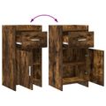 vidaXL Servírovacia skriňa Dymový dub 40 x 36 x 80 cm Kompozitné drevo