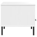 vidaXL Konferenčný stolík biely 85x50x45 cm masívne drevo OSLO