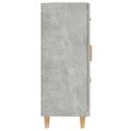 vidaXL Komoda betónovo sivá 69,5x34x90 cm spracované drevo