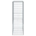 vidaXL Gabiónový kôš s krytom 300x50x150 cm pozinkované železo