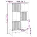 vidaXL Vysoká skrinka biela 70x35x125 cm kompozitné drevo