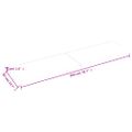 vidaXL Stolová doska bledohnedá 200x50x(2-4) cm ošetrený masívny dub