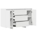 vidaXL Servírovacia skriňa Biela 120 x 41 x 75 cm Kompozitné drevo