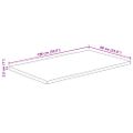 vidaXL Stolová doska 100x60x2,5 cm živý okraj masívne mango