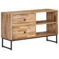 vidaXL TV stolík z recyklovaného teakového dreva 90x30x55 cm