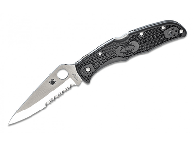 Spyderco C10PSBK Endura 4 Lightweight vreckový nôž 9,5 cm, Satin, čierna, FRN