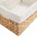 vidaXL Úložné košíky 3 ks Vodný hyacint 40 x 30 x 18 cm Prírodná