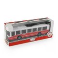 Trolejbus MHD červený 16 cm - otváracie dvere