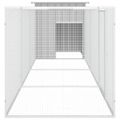 vidaXL Klietka pre kurčatá sivá 400x91x100 cm pozinkovaná oceľ