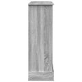 vidaXL Obloženie krbu sivá sonoma 90x30x90 cm kompozitné drevo