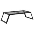 vidaXL Skladací kempingový gril 58 x 31 x 2 cm Zliatinová oceľ Čierna