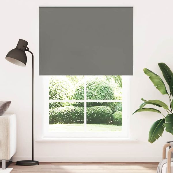 vidaXL roleta Blackout sivá 160x230 cm Šírka látky 156,6cm Polyester