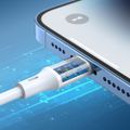 Kábel BWOO USB-C - Lightning 1m 27W ABS + TPE X283 C-L biely
