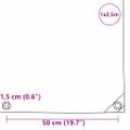 vidaXL Tarpaulin 650g / m² Hnedá 1 x 2,5 m Plátno s PVC povrchom