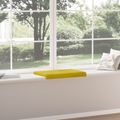 vidaXL Vankúš na lavičku Zamat Žltá Hĺbka 35 cm