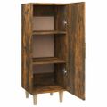 vidaXL Komoda dymový dub 34,5x34x90 cm spracované drevo