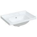 vidaXL Kúpeľňové umývadlo biele 71x48x23 cm obdĺžnikové keramické