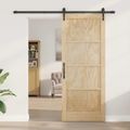 vidaXL Posuvné dvere ORKDAL 86 x 211 cm Borovicový masív