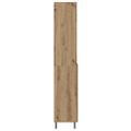 vidaXL Highboard 2 ks Remeselný dub 69,5 x 32,5 x 180 cm