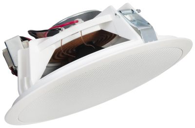 Fonestar Podhledový 100V reproduktor 15 W, 8", ABS, ocelová mřížka, montážní hl 85 mm, bílý stropní reproduktor, 100V linka, 8" dvoukonusový, 10W RMS, 75–16000 Hz, transformátor, hliníková mrížka, rychlá montáž