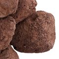 vidaXL Sopečné kamene 25 kg červené 10-30 mm