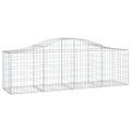 vidaXL Oblúkový gabionový kôš 13 ks 200x50x60/80 cm pozinkované železo
