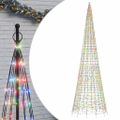 vidaXL LED vianočný stromček 1534 LED farebné 500 cm