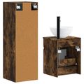 vidaXL Sada kúpeľňového nábytku 2 ks Dymový dub 33 x 34,5 x 100 cm