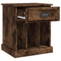 vidaXL Nočné stolíky 2 ks dymový dub 43x36x50 cm