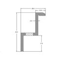 Úchyt krajný Z-40, L50 mm strieborný pre FV panel s rámom 40 mm
