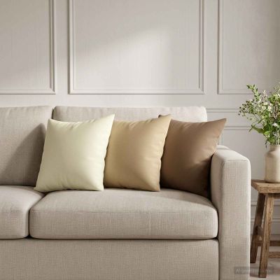 vidaXL Poťah na podložku 12 pcs HEERLEN Krémová 40 x 40 cm Polyester