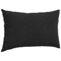 vidaXL Vankúše na pohovku 2 pcs Čierna 50 x 30 cm Kordúrová tkanina