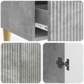 vidaXL Servírovacia skriňa so zásuvkou Betónovo sivá 66 x 34,5 x 95 cm