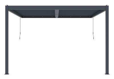 Bioklimatická pergola G21 Trenton Premium 4x4 m, antracitová hliníková