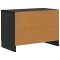 vidaXL Nočný stolík Čierna 62 x 34,5 x 44,5 cm Kompozitné drevo