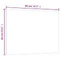 vidaXL Nástenná magnetická tabuľa čierna 80x60 cm tvrdené sklo