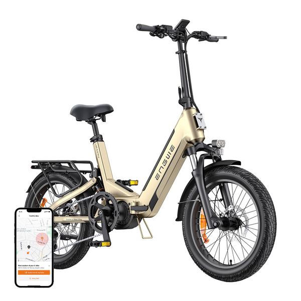 Elektrický bicykel ENGWE L20 3.0 PRO 250 W s 20-palcovými kolesami (zlatý)