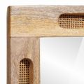 vidaXL Kúpeľňové zrkadlo Hnedá 50 x 2,5 x 70 cm Masívne mango drevo
