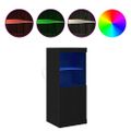 vidaXL LED komoda Čierny dub 41 x 37 x 100 cm Kompozitné drevo