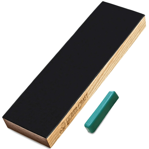 LS4CP1 Beavercraft One-Side Leather Paddle Strop with Extra P01