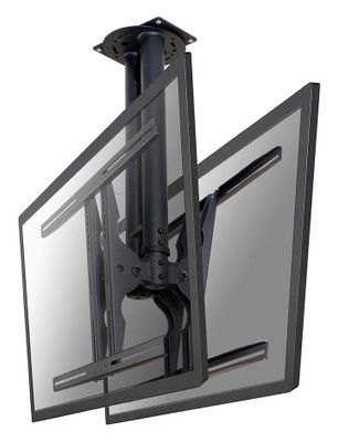 Neomounts PLASMA-C100D / Flat Screen Ceiling Mount (Height: 67-107 cm) / Black Držák, VESA, stropný, pre 2× LCD a TV, úhlopriečka 37"-75", náklon 25°, otáčanie 60°, nosnosť 50kg, čierny