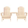 vidaXL Záhradné stoličky Adirondack+stolík, jedľový masív