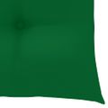 vidaXL Skladacie stoličky so zelenými vankúšmi, 6 ks, masívne teakové drevo