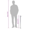vidaXL Záhradný vodný stĺpik 80 cm nehrdzavejúca oceľ okrúhly